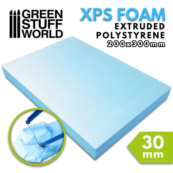 Extruded FOAM XPS 30mm - A4 size - scrapbooking poliestyrene model hobby craft mountains