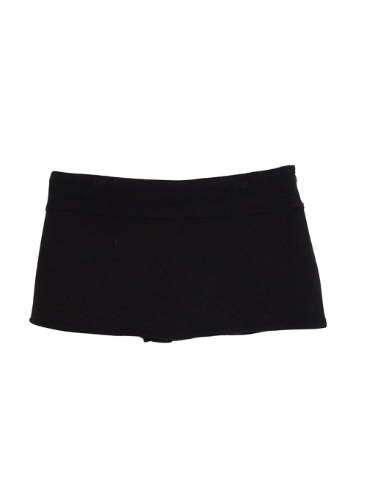 Low Waist Solid Mini Skirt CN405 | Black / S/M