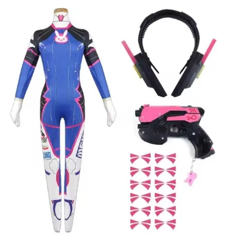 DVA suit headphones and gun