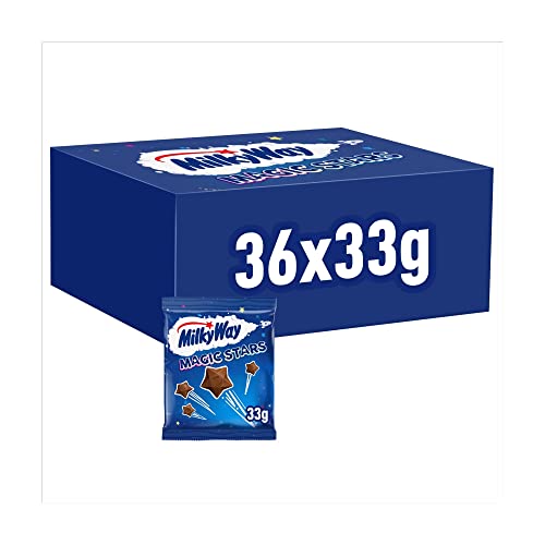 Milky Way Magic Stars Bag, 33 g - Pack of 36 - Chocolate - 33 g (Pack of 36)