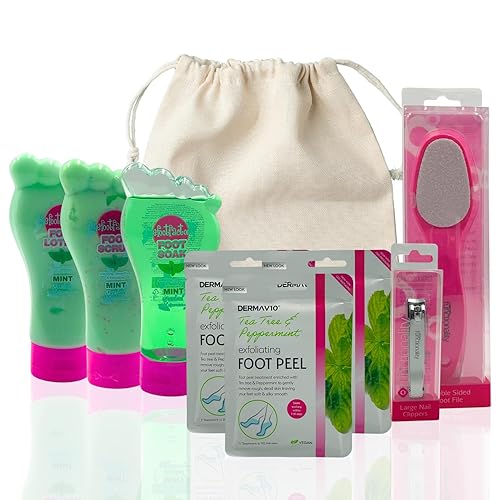 Ultimate Foot Care Kit: Exfoliating Essentials with Foot Mask, Foot Peel Mask, and Foot Spa - Mint - One Size