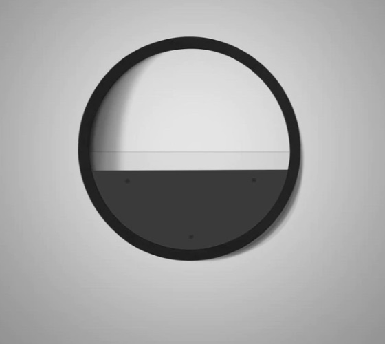 Zen Wall Planter - Black / Medium