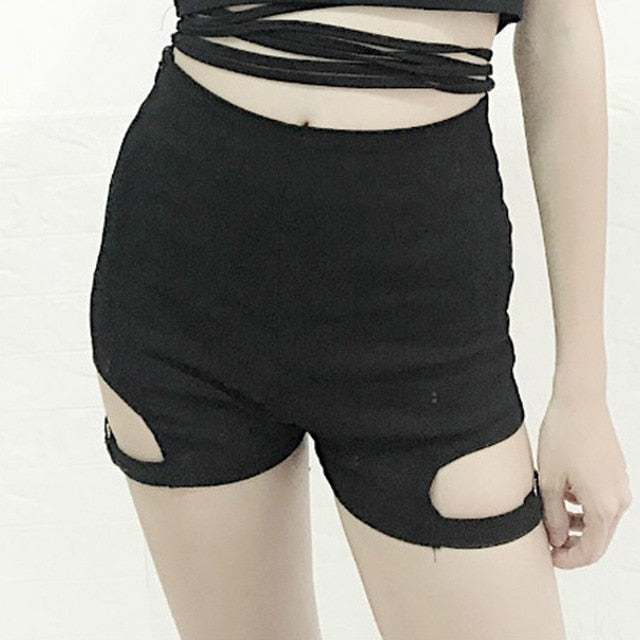 Punk Rock Pleated Skirt - Shorts / L