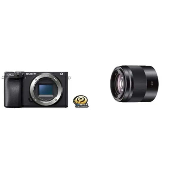 Sony Alpha a6400 Mirrorless Camera: Compact APS-C Interchangeable Lens Digital Camera and Sony - E 50mm F1.8 OSS Portrait Lens (SEL50F18/B), Black