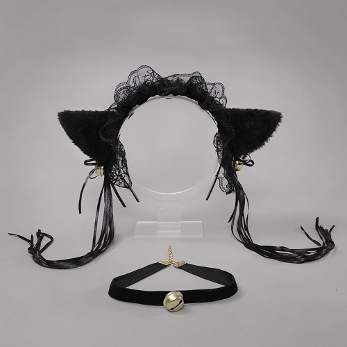 Amorino Neko Girl Cosplay Set - Black