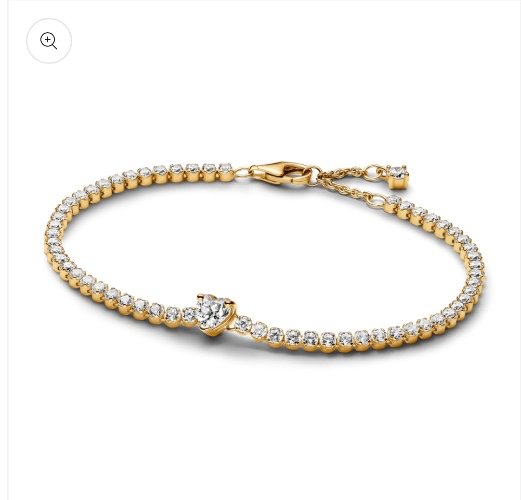 Pandora Sparkly heart form Bracelet