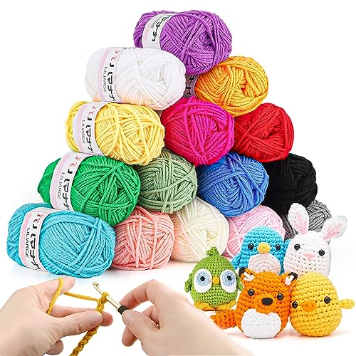 YINVA Häkelgarn 15 Farben