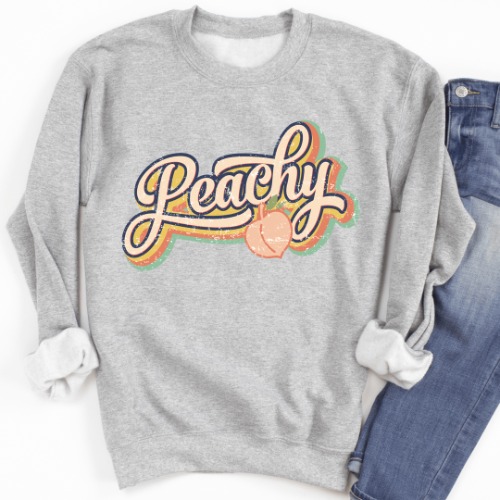 Peachy Sweatshirt - Sport Grey / L