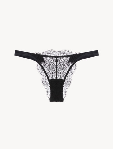 Brazilian Brief in Black lace