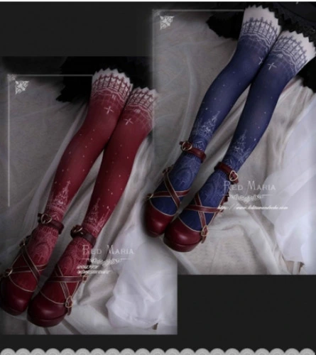 Red Maria -The Snowy Church- Gothic Steeple Tights