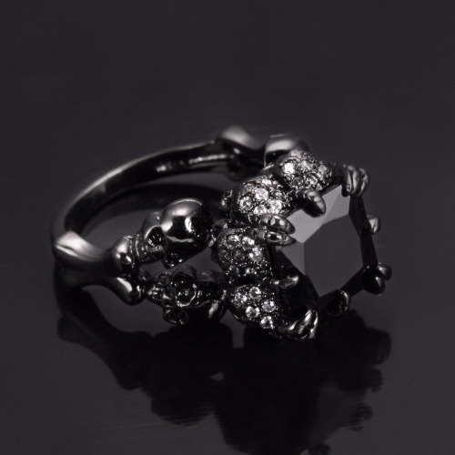 Goth Plated Demon Princess Ring - 10