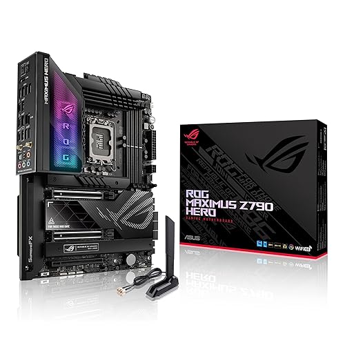 ASUS ROG Maximus Z790 Hero Intel® Z790 LGA 1700 ATX motherboard, 20 + 1 power stages, DDR5, five M.2 slots, PCIe® 5.0, Thunderbolt™ 4 USB Type-C® port, Wi-Fi 6E, AI Overclocking, and Aura Sync RGB - ATX - ROG STRIX X570-F GAMING