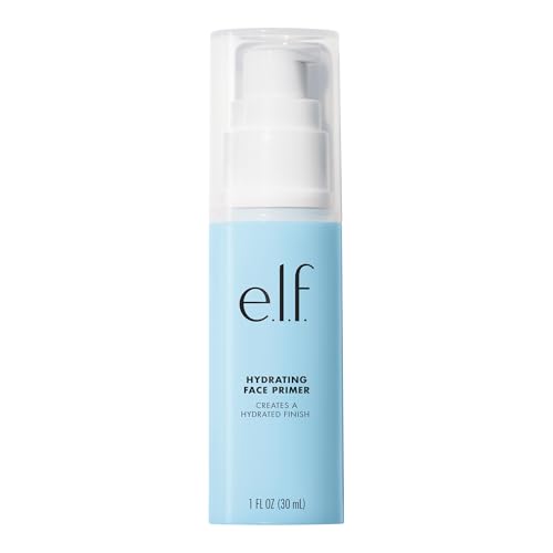 e.l.f. Hydrating Face Primer, Makeup Primer For Flawless, Smooth Skin & Long-Lasting Makeup, Fills In Pores & Fine Lines, Vegan & Cruelty-free, Large - Hydrating Face Primer - 30 ml (Pack of 1)