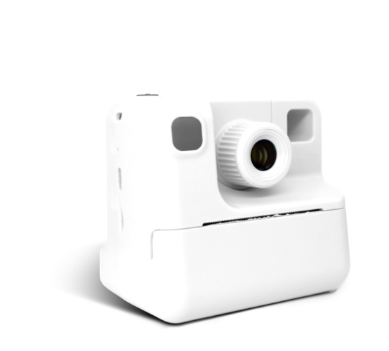 GabbaGoods Insta Print Thermal Printing Camera with Selfie Mode- Includes 3 Rolls of Printing Paper - WHITE