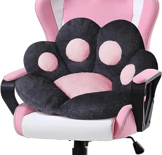 Cat Paw Cushion - 60x60cm - Negro