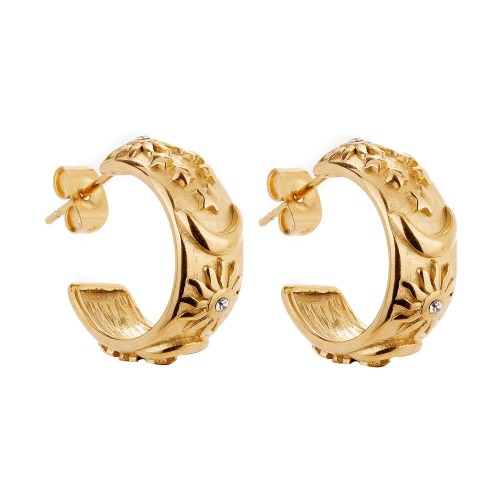 You’Re My Sun, Moon & Stars Hoops by Ballinger