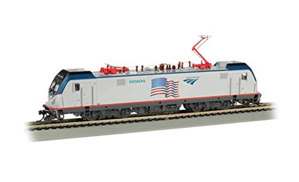 Bachmann Trains 67404 Siemens ACS-64 DCC Sound Equipped Locomotive - Amtrak - Flag Demo - HO Scale, Prototypical Colors