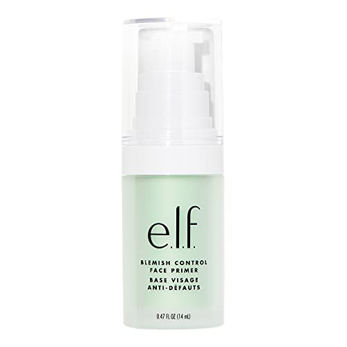 e.l.f. Blemish Control Face Primer, Soothing & Hydrating Makeup Primer For Fighting Blemishes, Grips Makeup To Last, Vegan & Cruelty-free, Small - 0.47 Fl Oz (Pack of 1)