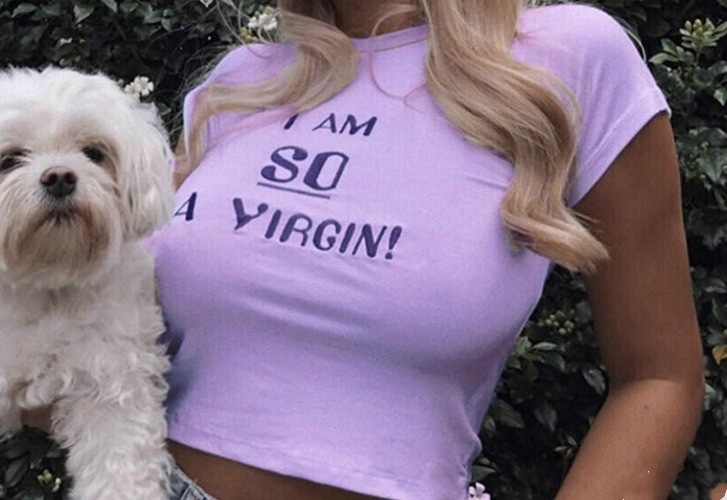 I am SO A Virgin Crop Top - S