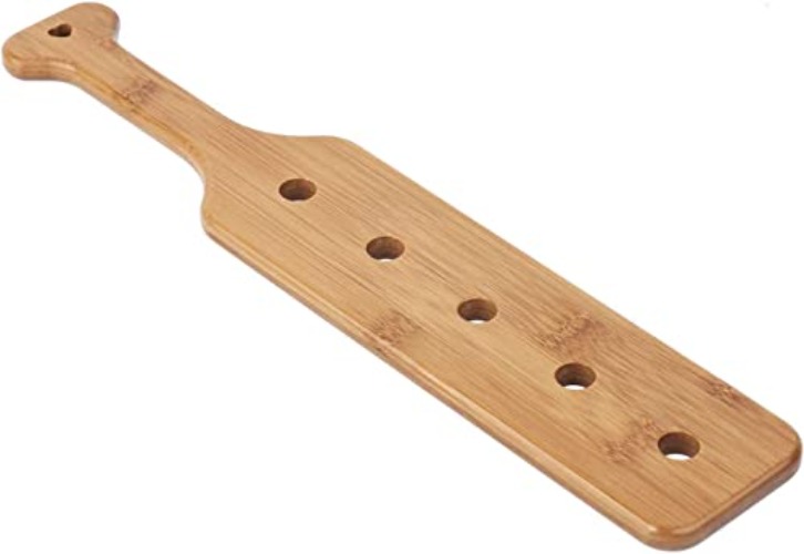 NUEVEN 14'' Inch Bamboo Paddle with Holes, Solid Wood Paddle with Smooth Surface, 1 Pack - 14 inch