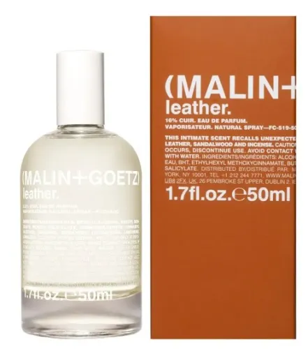 leather eau de parfum. Malin + Goetz
