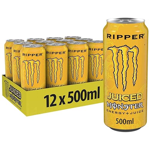 Monster Energy Drink 12x500ml (Juiced Ripper) - Juiced Ripper - 500 ml (Pack of 12)