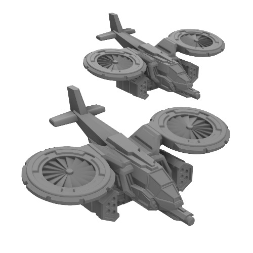 Nabile Attack VTOL with Missiles 2-Pack