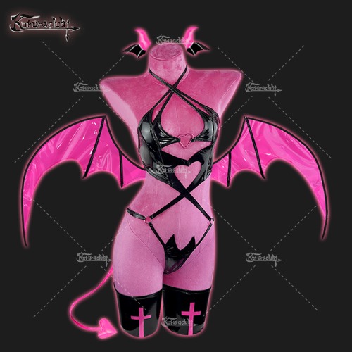 KORURACLUB COSPLAY LITTLE DEVIL SUIT LINGERIE KO02 (6-PIECE SET) | DEVIL SUIT with WING / S