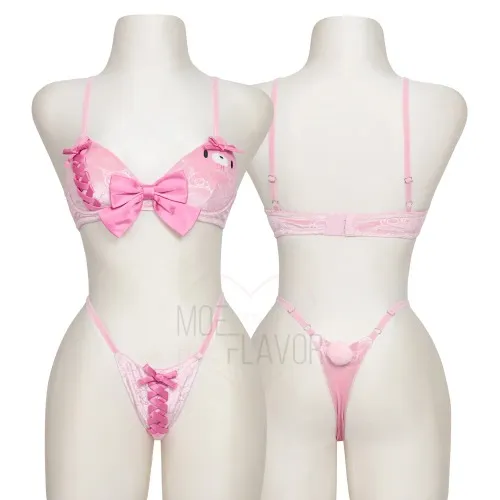Moeflavor Gloomy Bear Bikini Pink