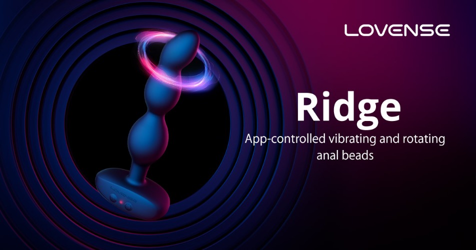Lovense® Ridge:  Best Vibrating & Rotating Anal Beads for men & women！