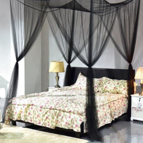 Square Bed Canopy | Black