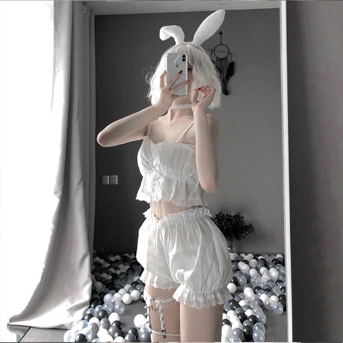 Pink Princess Jammies - White / S