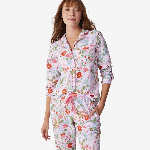 Poplin Pajama Set - Strawberry Fields