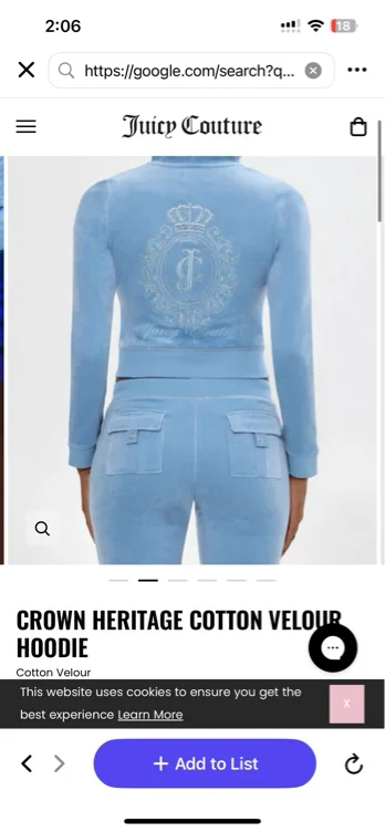 Juicy couture tracksuit blue 