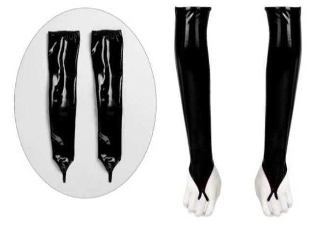 Soul Snatch | Parts: Patent Leather Gloves - One size / Black finger gloves