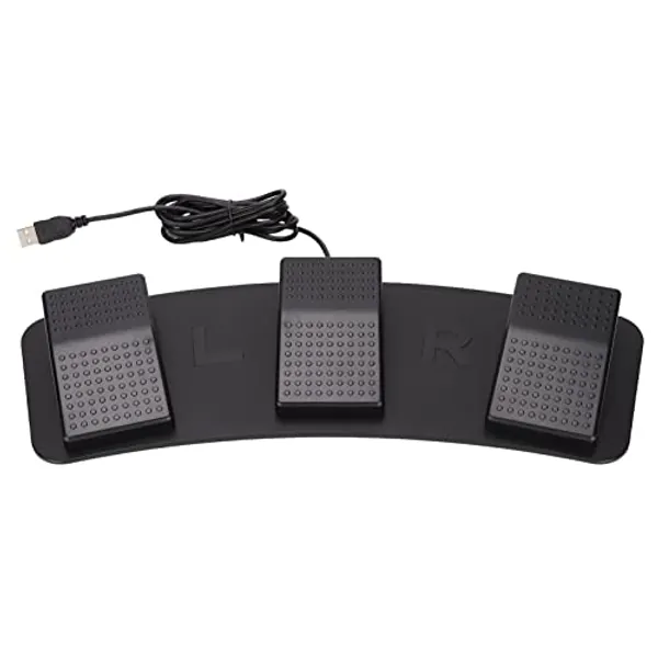 USB Foot Pedal, USB Triple Foot Switch Pedal Multifunctional Ergonomic Triple Foot Switch Pedal for Playing Games Factory Testing, Pc Gaming Pedal(FS23_P (photoelectric Switch))