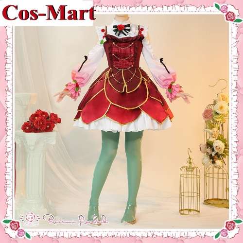 Cos-Mart Anime Vtuber Rosemi Lovelock Cosplay Costume Elegant Sweet Formal Dress Activity Party Role Play Clothing Custom-Make - AliExpress 