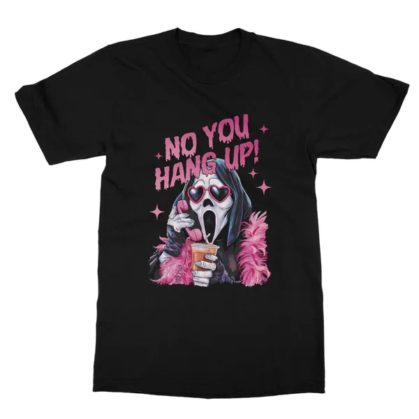Ghostface, Scream, Softstyle T-Shirt - M / Black