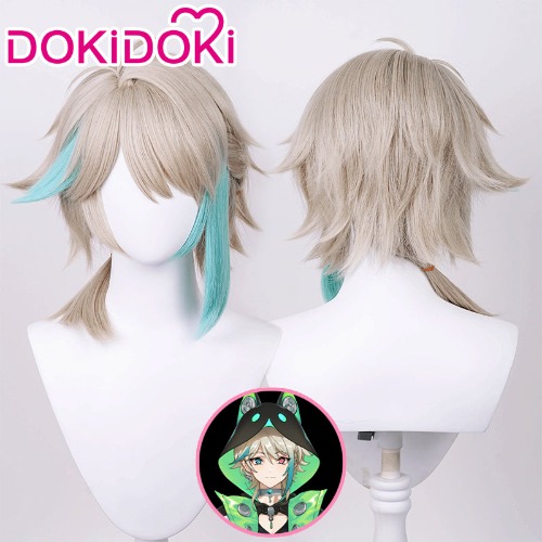 【Ready For Ship】DokiDoki Vtuber NIJISANJI VirtuaReal Cosplay Aza Cosplay Wig Men VUP Short Virtua Real | Wig Only-Ready For Ship