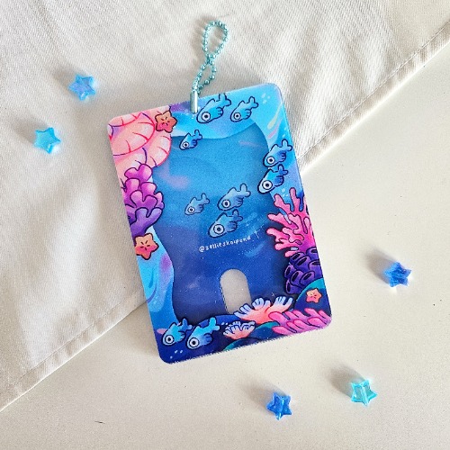 Coral Ocean Acrylic Photocard Holder | Default Title