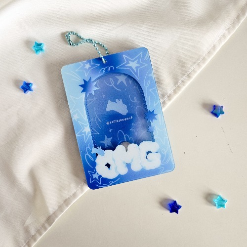 NWJNS OMG Acrylic Photocard Holder | Blue