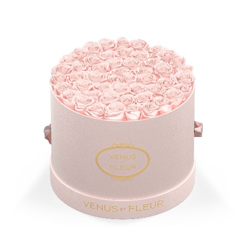 Large Round | Blush Suede / Blush