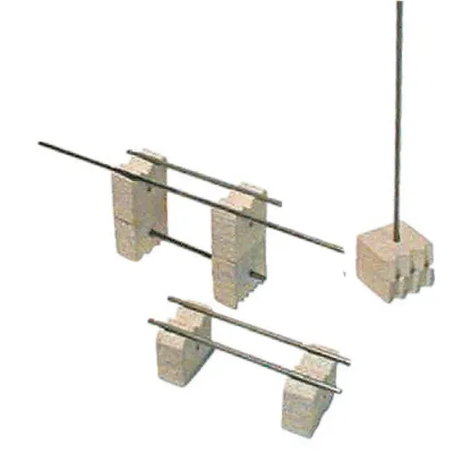 Firing stand/stilts: Shaped Cordierite Squares (Keramik-kraft.com)