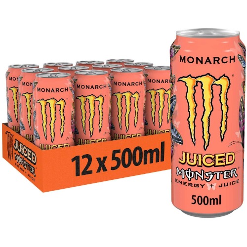 Monster Energy Drink 12x500ml (Juiced Monarch)