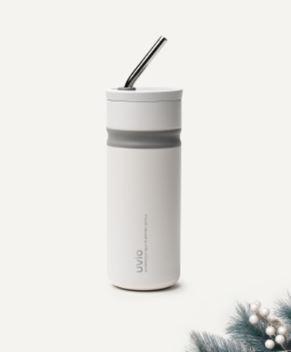 Uvio Self Purifying Water Bottle - Glacier White | Default Title