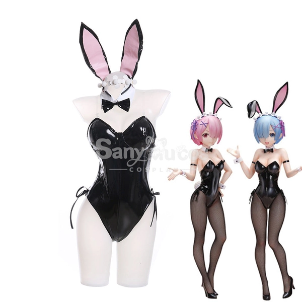Anime Re Zero Cosplay Bunny Girl Ram/Rem Cosplay Costume - L