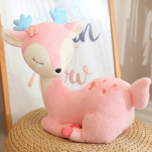 Sleepy Deer Plush - Pink