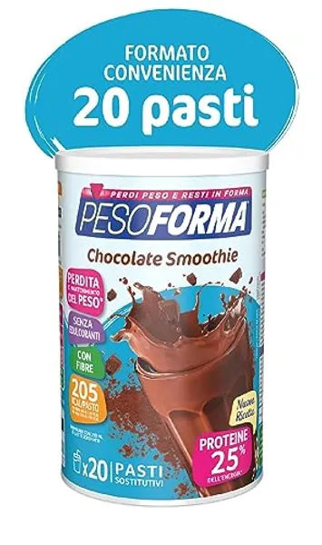 PESOFORMA VANIGLIA SMOOTHIE Sostitutivo per il Controllo del Peso, Ricco in Proteine e Fibre, Solo 206 Calorie, 20 pasti, 540 gr