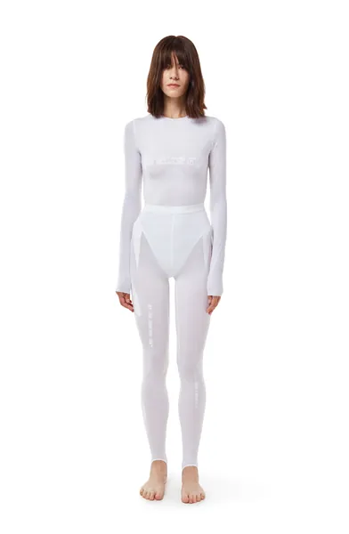 Transparent leggings | MILK-WHITE / M