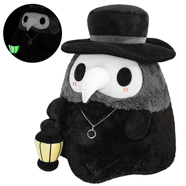 Plague Doctor Plush Toy Glow in the Dark Bird Stuffed Animals Steampunk Plushies